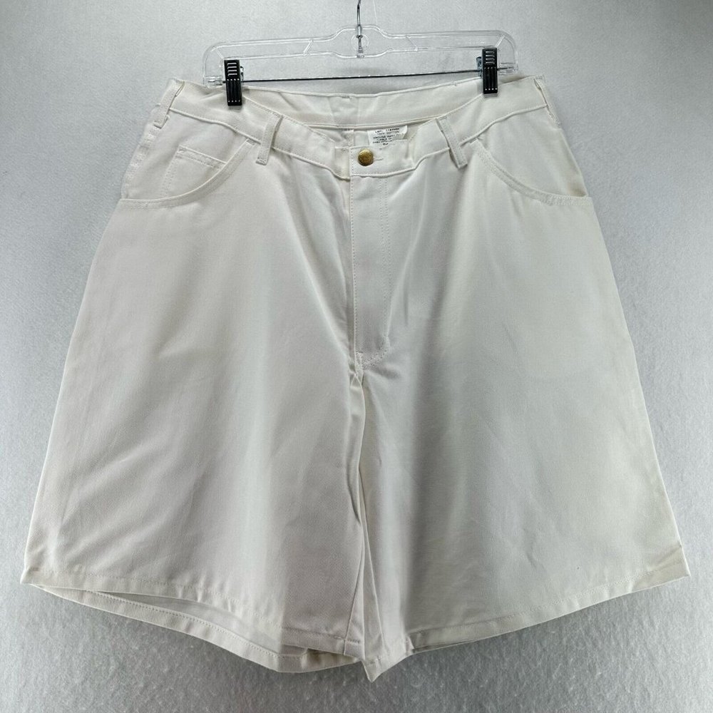 Keystone Workwear Shorts Men 38 Painter Carpenter Utility Twill Cotton Off White